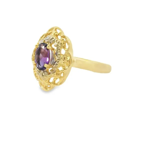 Amethyst and Diamond Ring Image 2 Van Adams Jewelers Snellville, GA