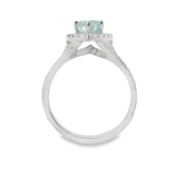 Aquamarine and Diamond Fashion Ring Image 4 Van Adams Jewelers Snellville, GA