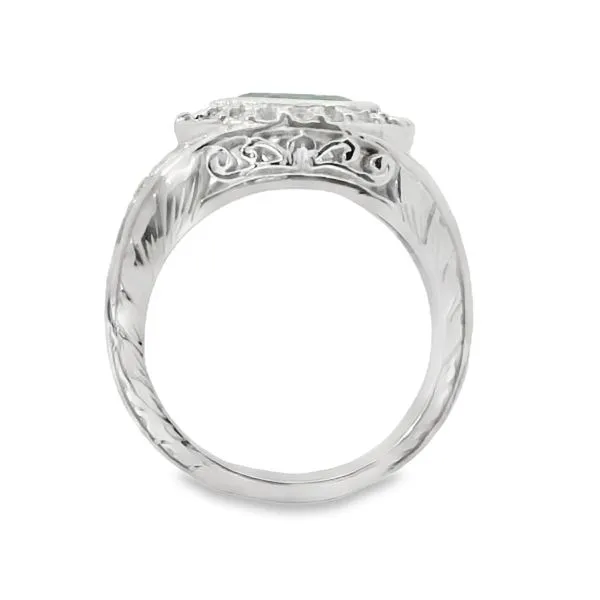 Marquise Emerald and Diamond Ring Image 3 Van Adams Jewelers Snellville, GA
