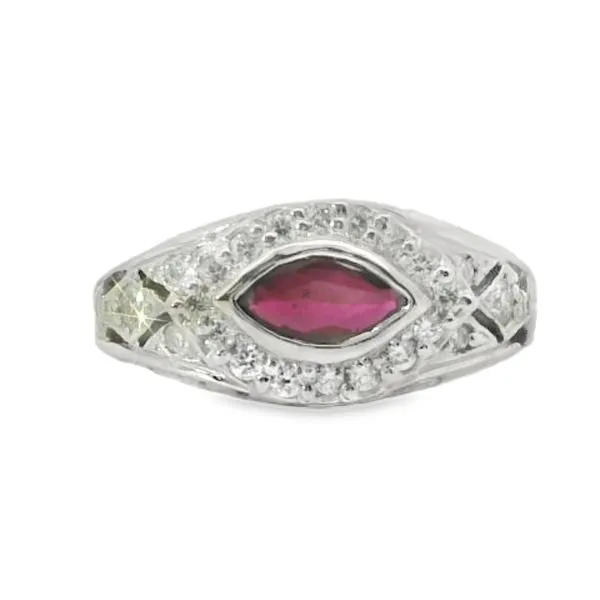 Marquise Ruby and Diamond Ring Van Adams Jewelers Snellville, GA