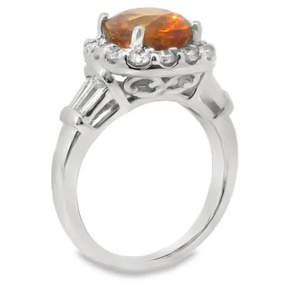 Orange Sapphire Ring Image 2 Van Adams Jewelers Snellville, GA