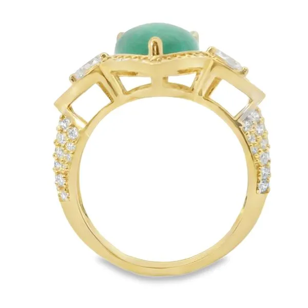 EMERALD AND DIAMONDS FASHION RING Image 4 Van Adams Jewelers Snellville, GA