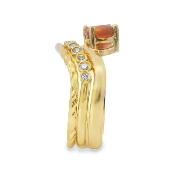 YELLOW 18 KARAT 3 PIECE FASHION RING Image 3 Van Adams Jewelers Snellville, GA