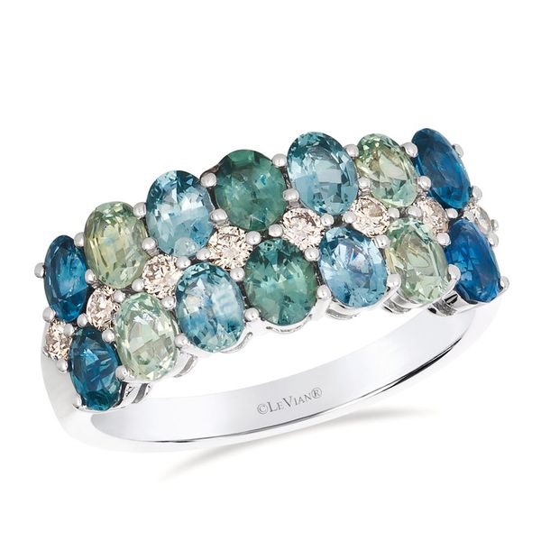 Le Vian® Ring featuring Montana Sapphire Ombré™ Nude diamonds™ set in 14K Vanilla Gold® Van Adams Jewelers Snellville, GA