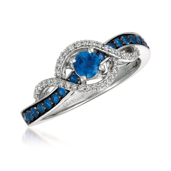 Le Vian® Ring featuring Blueberry Sapphire™ Vanilla diamonds® set in 14K Vanilla Gold® Van Adams Jewelers Snellville, GA