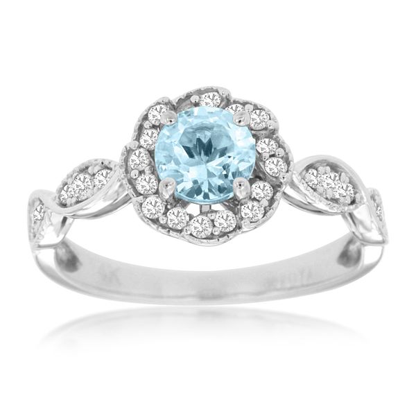 Vintage Style Aquamarine Ring Van Adams Jewelers Snellville, GA