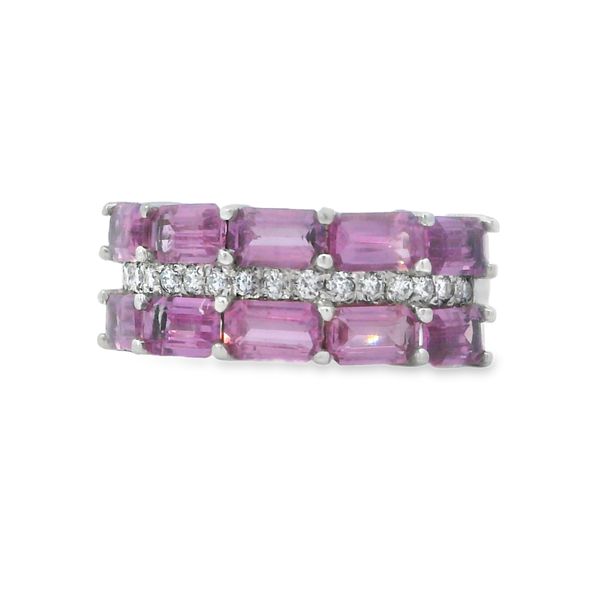 Pink Sapphire and Diamond Band Van Adams Jewelers Snellville, GA