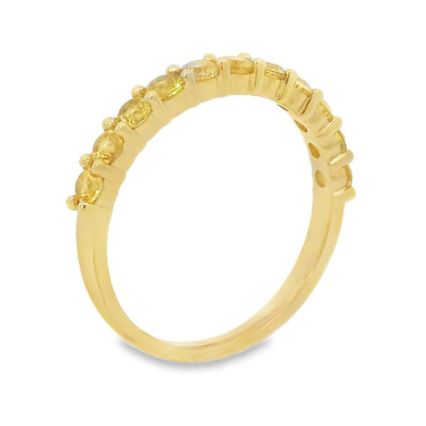 Yellow Sapphire Stackable Band Image 2 Van Adams Jewelers Snellville, GA
