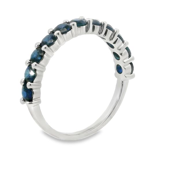 1 1/2 CT Natural Sapphire Stackable Band Image 2 Van Adams Jewelers Snellville, GA