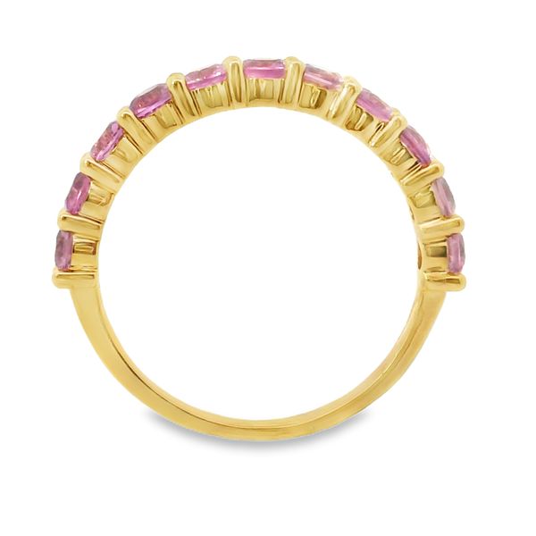 1 1/2 CT Natural Pink Sapphire Band Image 3 Van Adams Jewelers Snellville, GA