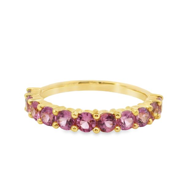 1 1/2 CT Natural Pink Sapphire Band Van Adams Jewelers Snellville, GA
