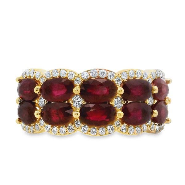 Double Row Ruby Ring Van Adams Jewelers Snellville, GA