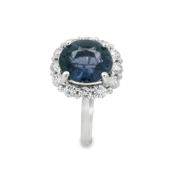Blue Spinel and Diamond Ring Image 2 Van Adams Jewelers Snellville, GA