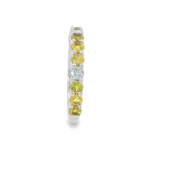 Yellow Sapphire and Diamond Stackable Band Image 2 Van Adams Jewelers Snellville, GA