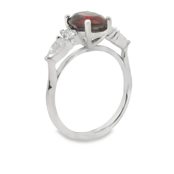 Lab Grown Ruby and Diamond Ring Image 2 Van Adams Jewelers Snellville, GA