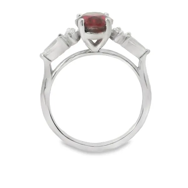 Lab Grown Ruby and Diamond Ring Image 3 Van Adams Jewelers Snellville, GA