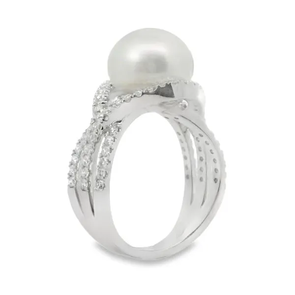 TAHITIAN PEARL AND DIAMONDS RING Image 2 Van Adams Jewelers Snellville, GA