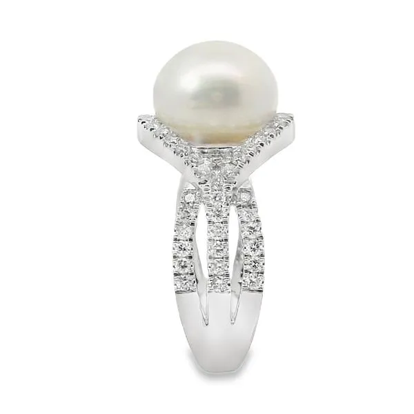 TAHITIAN PEARL AND DIAMONDS RING Image 3 Van Adams Jewelers Snellville, GA