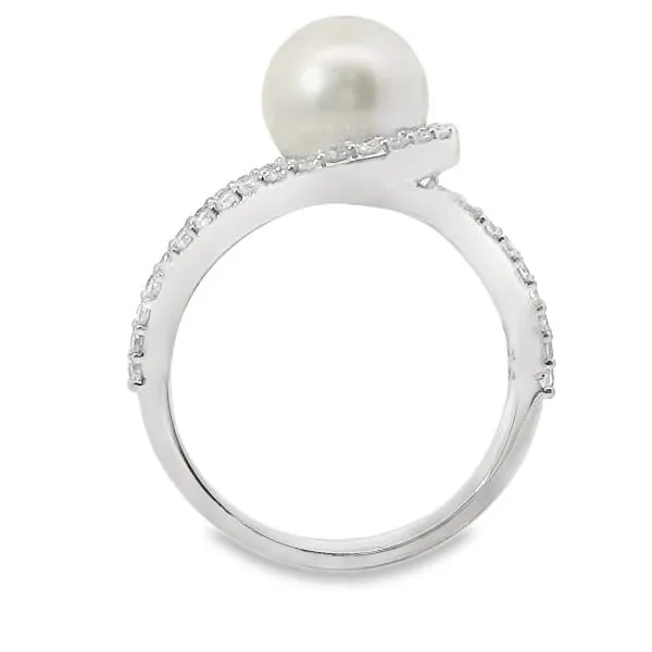 AKOYA PEARL AND DIAMONDS FASHION RING Image 2 Van Adams Jewelers Snellville, GA