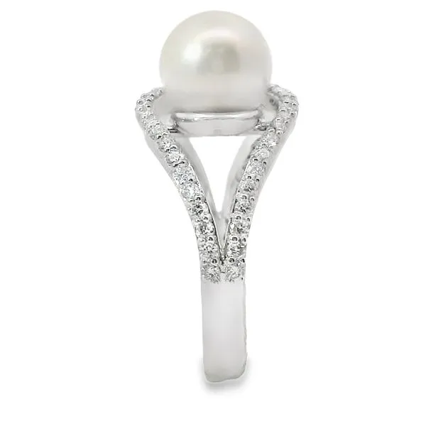 AKOYA PEARL AND DIAMONDS FASHION RING Image 4 Van Adams Jewelers Snellville, GA