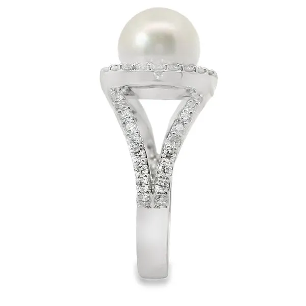 AKOYA PEARL AND DIAMONDS FASHION RING Image 5 Van Adams Jewelers Snellville, GA