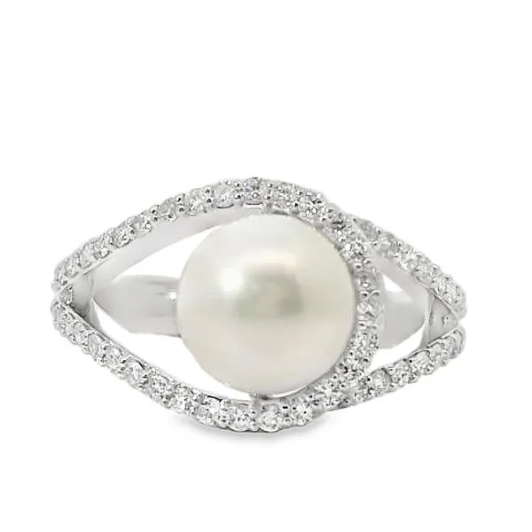 AKOYA PEARL AND DIAMONDS FASHION RING Van Adams Jewelers Snellville, GA