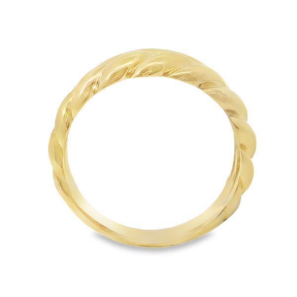 14K Yellow Gold Double Row Shrimp Fashion Ring Image 3 Van Adams Jewelers Snellville, GA