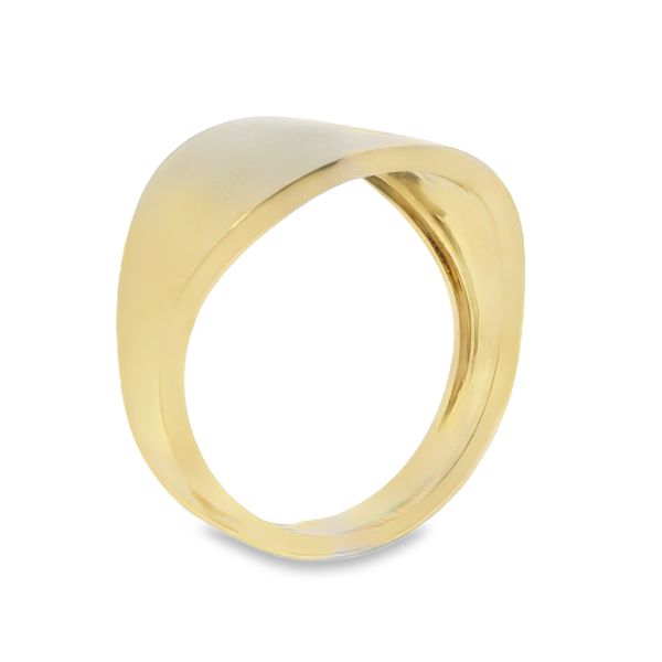 14K Yellow Gold High Polish Flat Ring Image 2 Van Adams Jewelers Snellville, GA