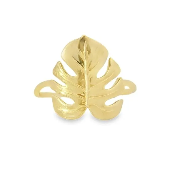 14K Yellow Gold Leaf Ring Van Adams Jewelers Snellville, GA