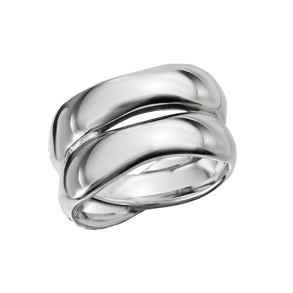 Sterling Silver Double-Row Twisted Ring - Size 7 Van Adams Jewelers Snellville, GA