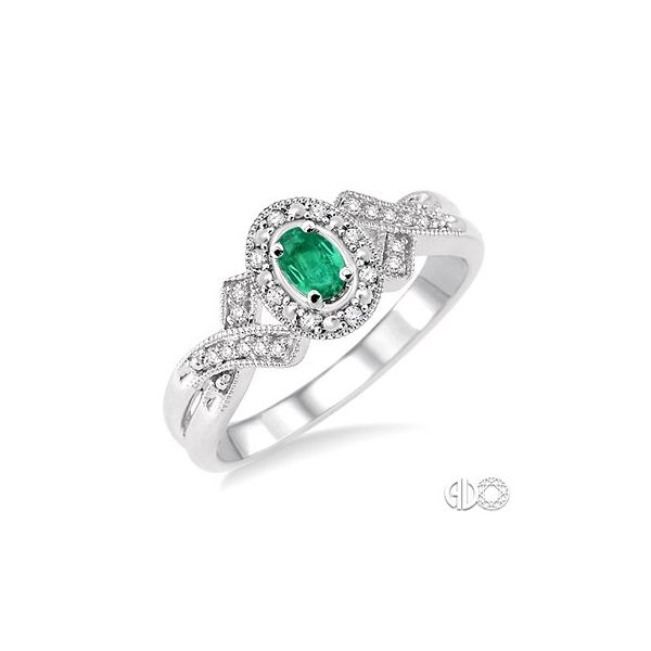 Emerald and Diamond Fashion Ring Van Adams Jewelers Snellville, GA