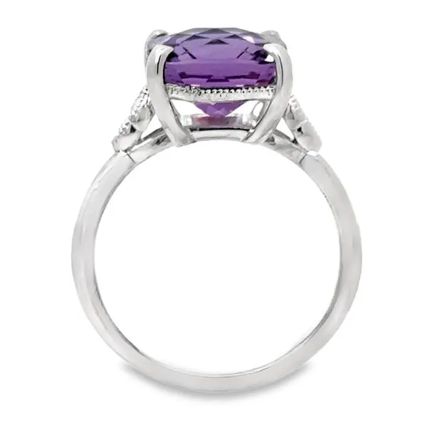 Silver Amethyst Ring Image 3 Van Adams Jewelers Snellville, GA