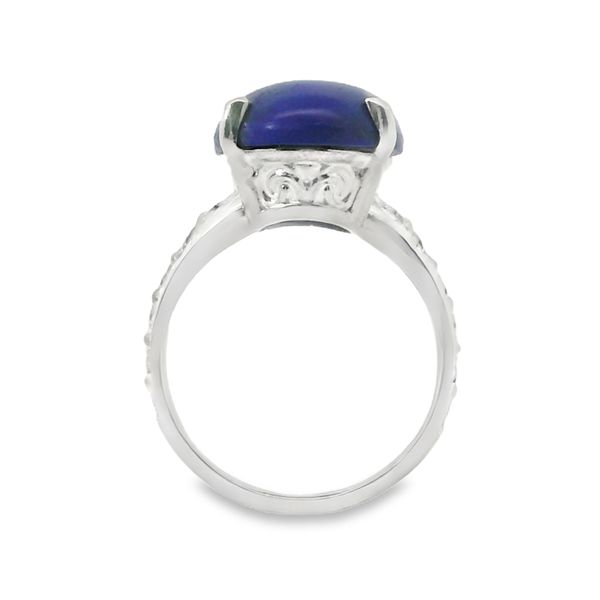 Sterling Silver Lapis Ring Image 2 Van Adams Jewelers Snellville, GA