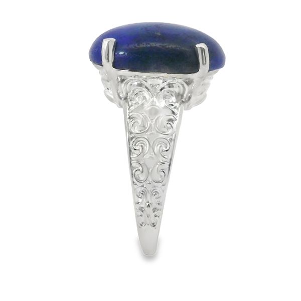 Sterling Silver Lapis Ring Image 4 Van Adams Jewelers Snellville, GA