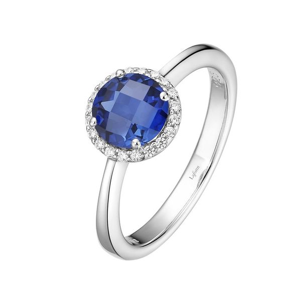 Lafonn Simulated Sapphire and Diamond Ring Van Adams Jewelers Snellville, GA