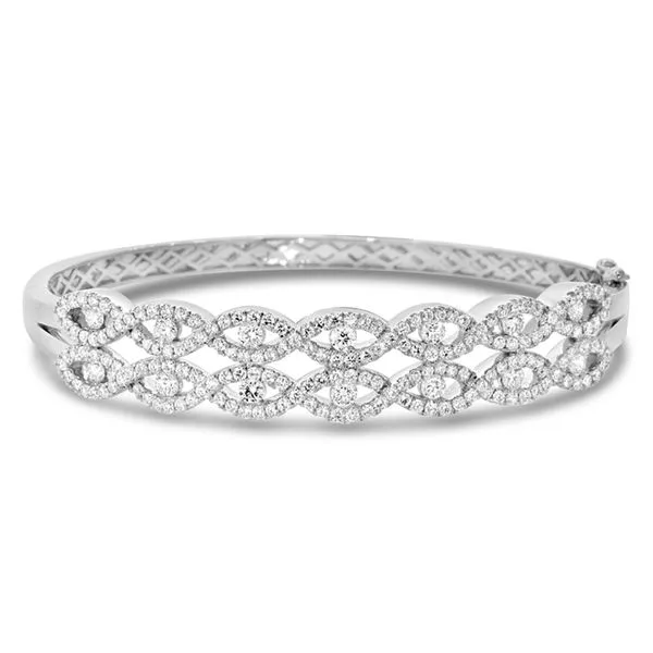 Van Adam's Collection 14K White Gold Diamond Bangle Van Adams Jewelers Snellville, GA