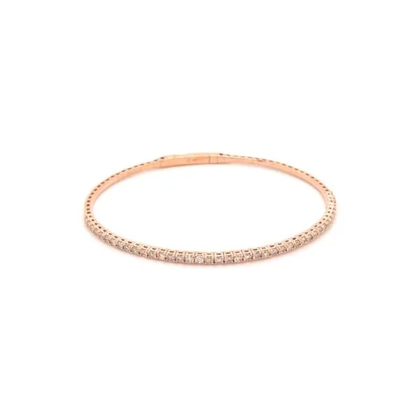 14K Rose Gold Diamond Bangle Van Adams Jewelers Snellville, GA