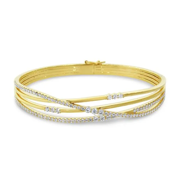 Van Adam's 14K Yellow Gold Diamond Bangle Van Adams Jewelers Snellville, GA