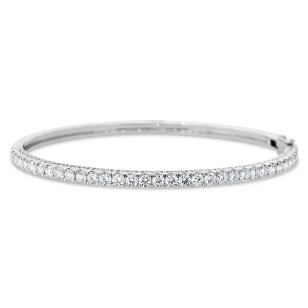 Van Adam's Collection 14K White Gold Diamond Bangle Van Adams Jewelers Snellville, GA