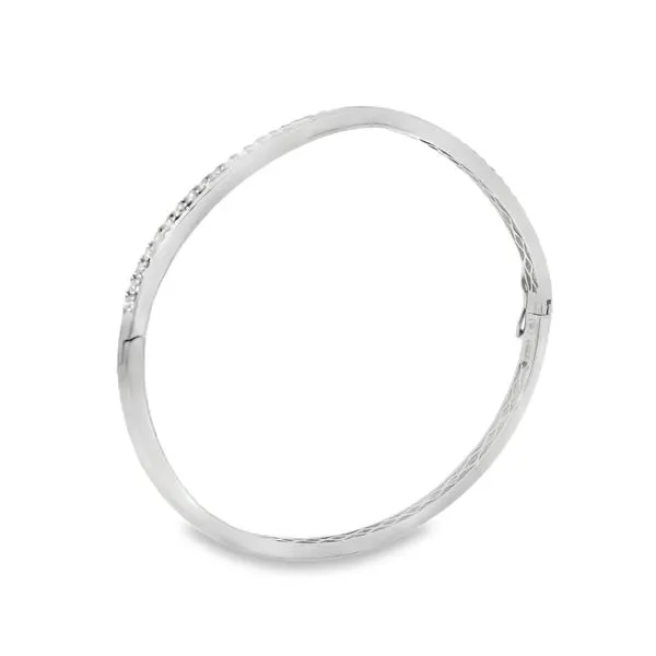 Diamond Wave Bangle Image 3 Van Adams Jewelers Snellville, GA