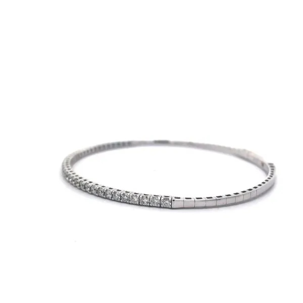 Flexible Diamond Bangle Bracelet Image 4 Van Adams Jewelers Snellville, GA