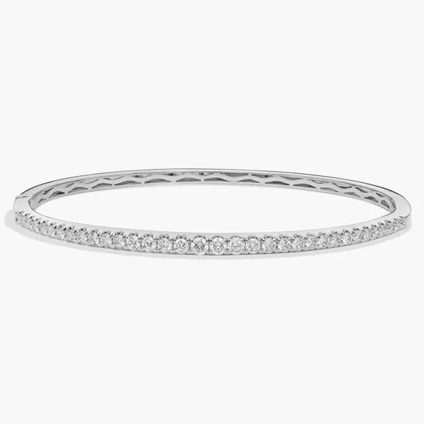 Diamond Bangle in 14k White Gold Van Adams Jewelers Snellville, GA