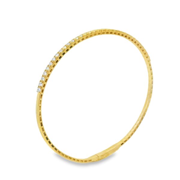 1 CT Diamond Flexible Bangle Bracelet Image 2 Van Adams Jewelers Snellville, GA