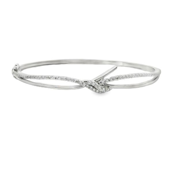 14K White Gold Diamond Bangle Van Adams Jewelers Snellville, GA