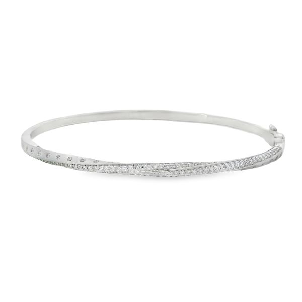 Twisted Diamond Bangle Bracelet Van Adams Jewelers Snellville, GA