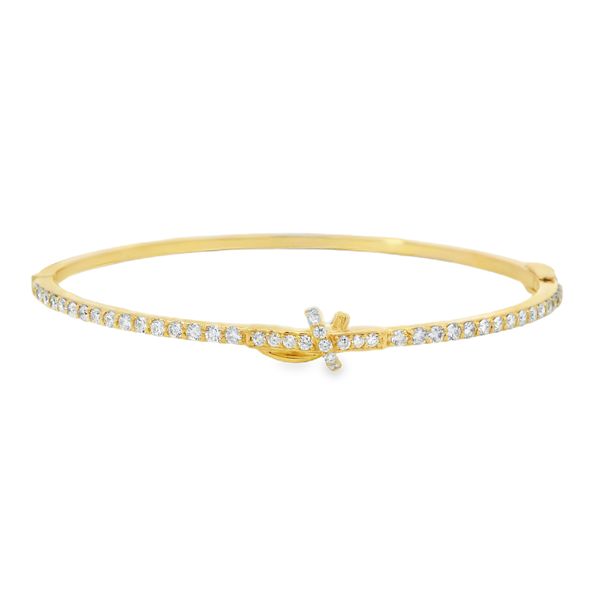 Diamond Bangle with Knot Van Adams Jewelers Snellville, GA