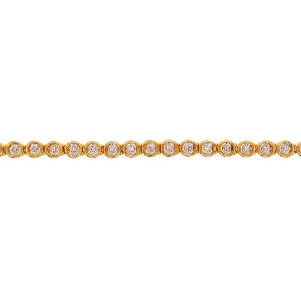 10K Yellow Gold Diamond Tennis Bracelet Van Adams Jewelers Snellville, GA