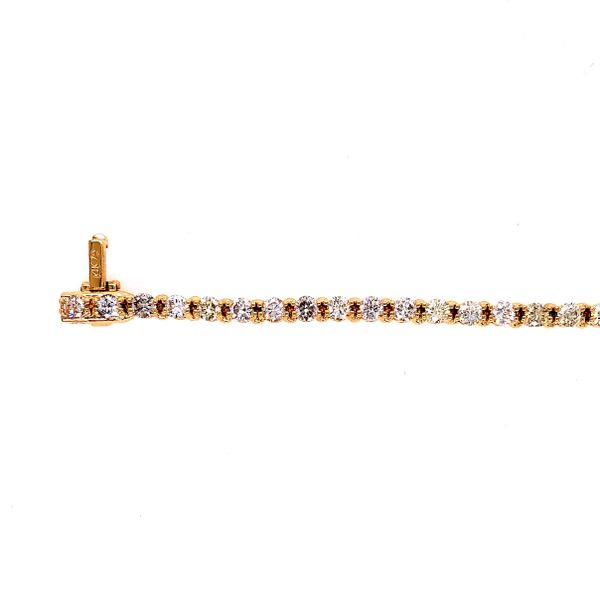 14K Yellow Gold Diamond Tennis Bracelet Van Adams Jewelers Snellville, GA