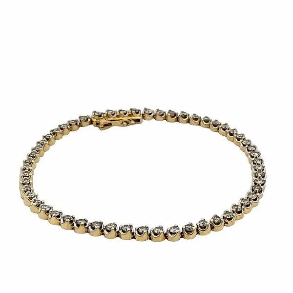 2 CT Yellow Gold Diamond Bracelet Van Adams Jewelers Snellville, GA