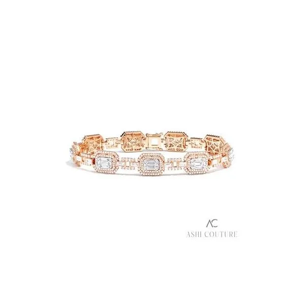 18K Rose Gold Diamond Bracelet Van Adams Jewelers Snellville, GA